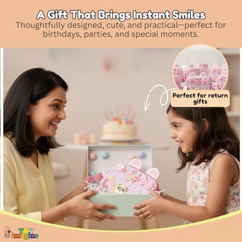 Image of Toy Imagine Cartoon Soft Silicone Crossbody Sling Bag for Girls Birthday Gift for Girls Waterproof Anti Fall Shoulder Purse Handbag Stationery Storage Bag Travel Gift for Children Students Girls