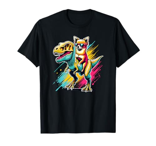 Pop Art Dinosaur T-Rex Chihuahua Tiranosaurio Rex Camiseta
