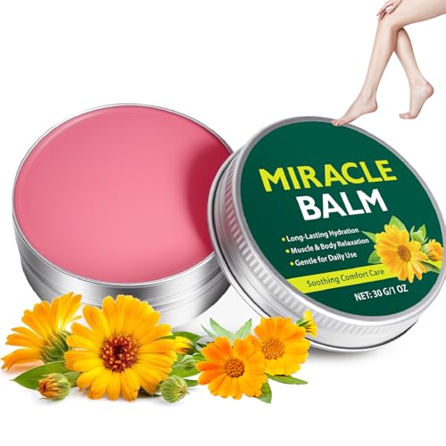 Miracle Herbal Balm for Legs & Feet Natural Soothing Cream for Joint & Muscle Comfort Fast-Absorbing Herbal Cream with Natural Ingredients Relief for Arms Back & Hands All Skin Types