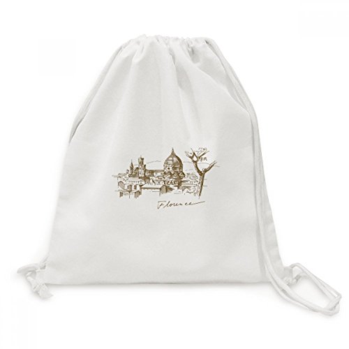 Sac cordon motif Florence pour voyage et shopping quotidien