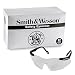 Smith and Wesson Safety Glasses (19799), Magnum 3G Safety Eyewear, Clear Lenses with Black Frame, 12 Units / Case