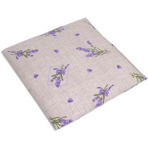 Cojín de semillas de colza, 19 x 19 cm, diseño rústico romántico, pequeño, como cojín térmico y cojín frío