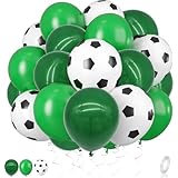 フットボール風船 トロフィー サッカー 誕生日 パーティー 飾り バースデーバルーン サッカーテーマ サッカー少年 運動会 応援 お祝い 記念撮影 男の子 女の子 誕生日バルーン グリーン (Bセット30個)