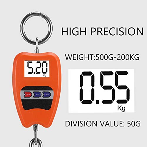Báscula electrónica colgante portátil 200kg alta precisión miniatura 4