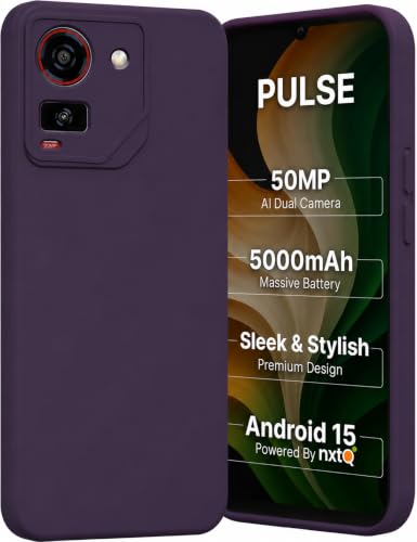 Image of FIRST MART Matte Silicone Back Cover for AI+Pluse - Purple