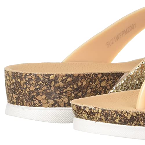Image of Max Women Sheen Detail Flip Flops
