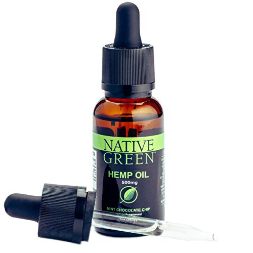 Native Green (Mint 500mg) Hemp Oil for Pain Relief, Anxiety, Better Sleep, Insomnia