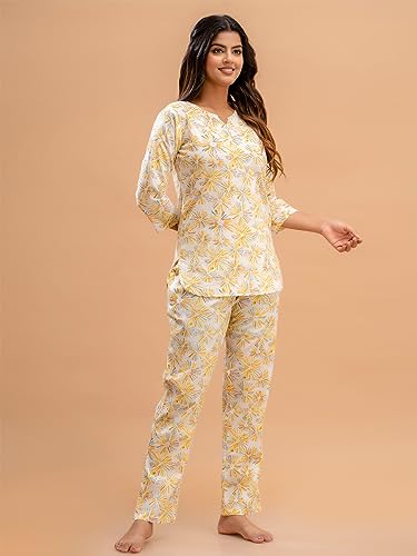 Image of feranoid Women Full Sleeves Cotton Nightsuits