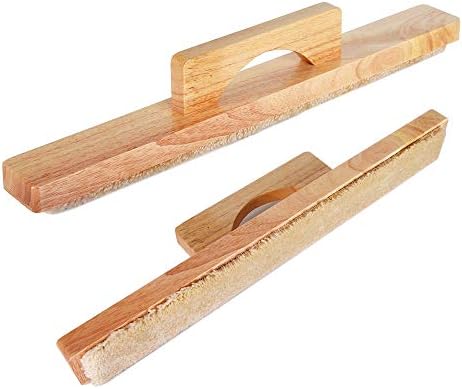 IdealEnjoy Shuffleboard Wipe Sweep -Shuffleboard Brush-Wood Color