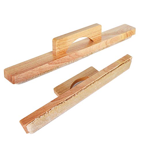 Idealenjoy Shuffleboard Wipe Sweep -Shuffleboard Brush-Wood Color #TOP2