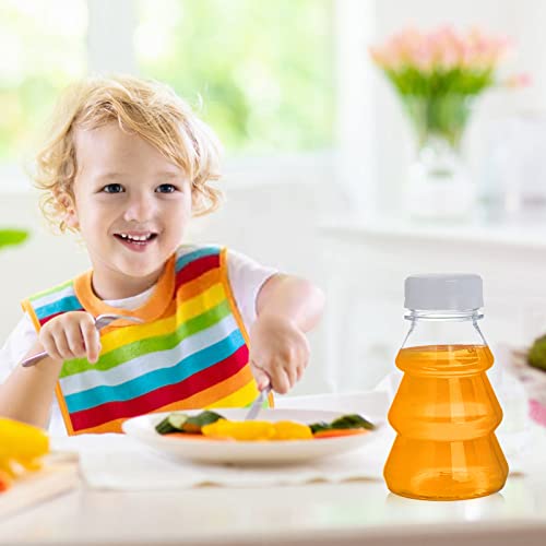 Lyellfe 24 Pack Plastic Juice Bottles With Leak Proof Cap, 6 Oz Reusable Clear Drink Bottles For Kids, Small Empty Bottles, Milk Bottles, Beverage Containers For Drinks, Smoothie, Water #TOP3