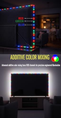 Image of Enlix 3 Meter RGB Led Strip Light with Smart Features | Multicolour Neon Yellow Blue White etc | Remote Control 15+ Modes Waterproof | for Home Decoration tv Gaming pc | Pack of 1