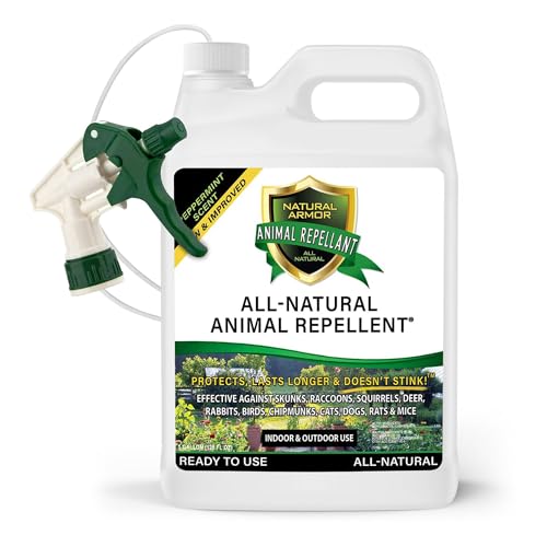 Natural Armor Animal & Rodent Repellent Spray – Peppermint (128 Fl Oz)