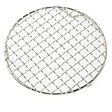 201 Rejilla de enfriamiento redonda de acero inoxidable para asar, hornear y cocinar al vapor, herramienta de cocina (29,5 cm)