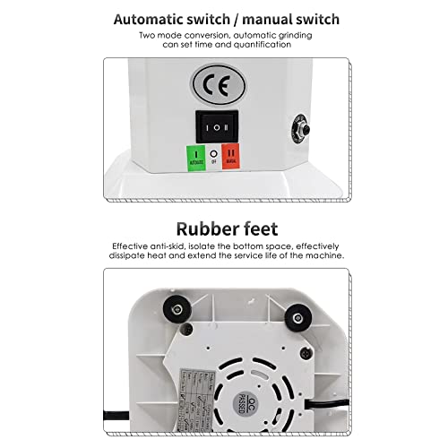 Feixunfan Kaffeemühle 1.5l Espresso-Kaffeemühle 350W Flacher Whetstone-Kaffee Miller Einstellbar Grobfest für Kaffee… – Bild 7
