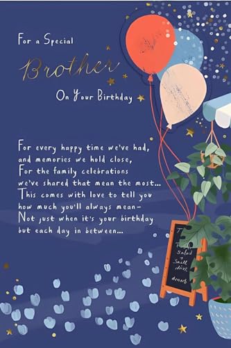 Carte d'anniversaire frère design original pour vœux réussis