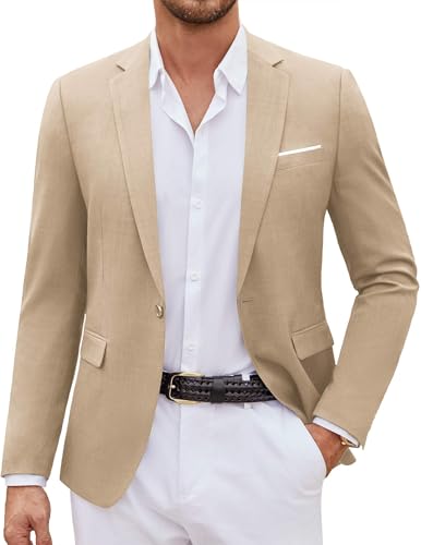 Image of COOFANDY Mens Casual Blazer Suit Jackets One Button Sport Coats Lightweight Business Sports Jackets