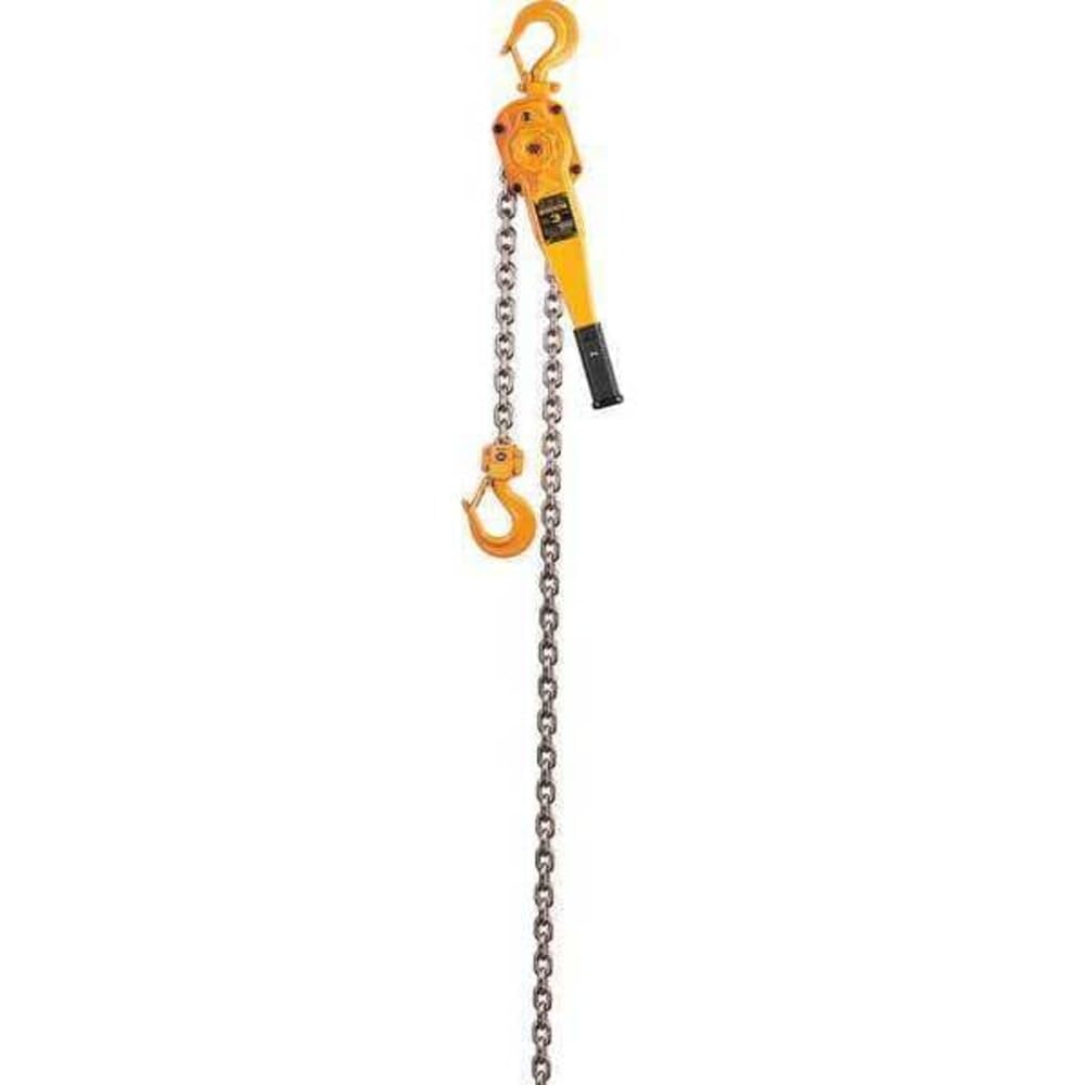 LB Lever Hoist by HARRINGTON – 54 pounds, Steel, Yellow, Model LB008-10
