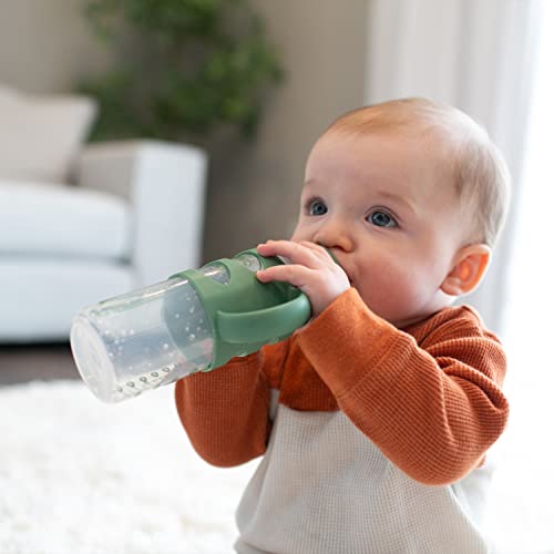 Dr. Brown's Milestones Narrow Sippy Spout Bottle with Handles, Pink, 1-Pack - image 8