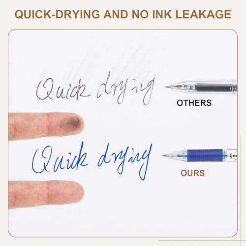 Bolígrafos borrables PATIKIL 0.5mm 24 unidades tinta azul miniatura 4