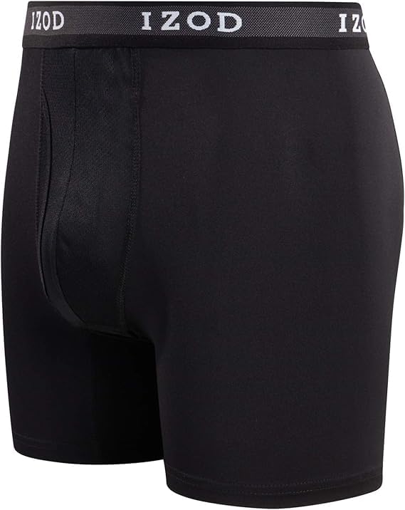 IZOD Mens Boxer Briefs - 10 Pack Stretch Performance Mens Underwear Boxers with Functional Fly Pouch (Sizes: S-2XL)4