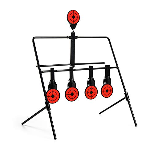 GUGULUZA Zurücksetzen Ziel Shooting Target Zielscheibe Metall Ziel für Air Gun Luftgewehr Gewehr Training (Target-A1)