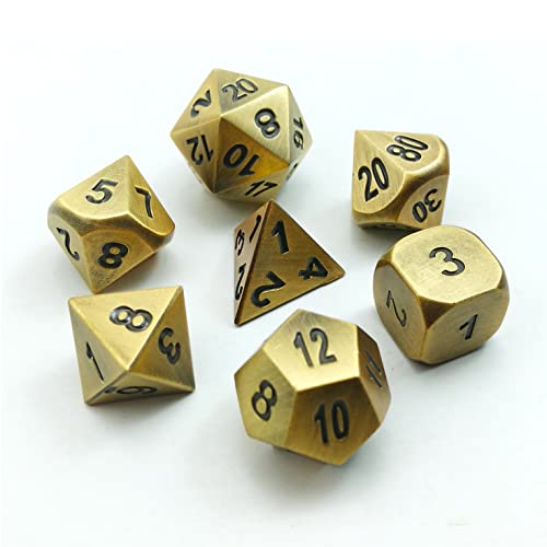 Bescon Brass Solid Metal Dice