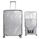 Housse de protection transparente pour bagages : Cette housse de protection transparente en PVC avec design transparent vous permet de trouver facilement vos bagages lors de l’enregistrement à l’aéroport. Ne vous inquiétez plus de perdre vos bagages à l'aéroport, parfait pour les vacances, les voyages et les excursions.