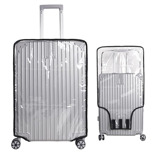 ChAusa Housse de protection réutilisable en PVC résistant aux rayures pour valise, housse de protection étanche transparente pour affaires, voyages, vie quotidienne (30 pouces)