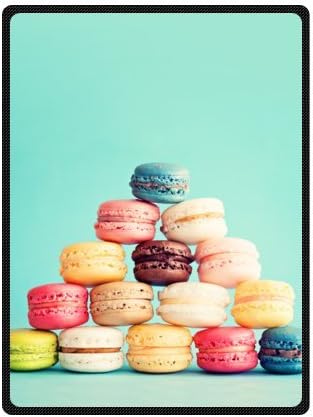 Mayers 58"(W)x80"(L) (Large) Enjoy Sweet Macaron Colorful Fleece Blanket Throws Washable