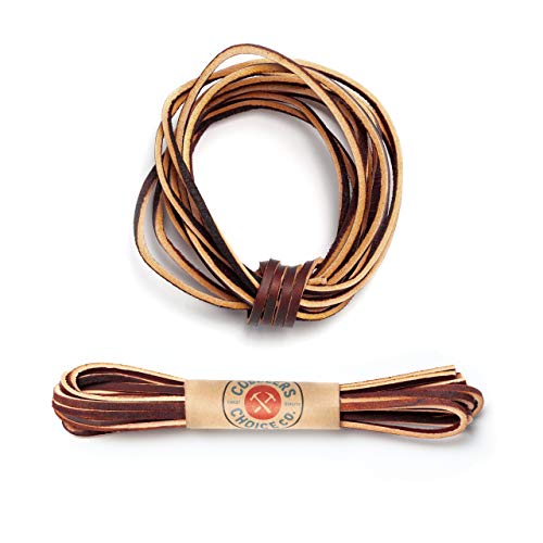54' Premium Leather Boot Lace in Burgundy - Premium Quality and Durability