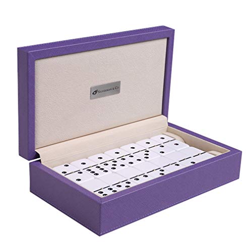 Double 6 Large White Domino Set Silverman & Co.
