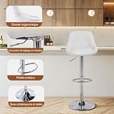 Panana tabouret de bar, lot de 2, pivotant et réglable photo 6
