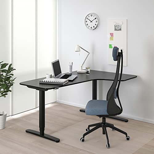 IKEA BEKANT パソコンデスク L字 160cm 黒 Ikea BEKANT Right Sit/Stand Corner Desk, 160 x 110 cm, Black
