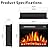 PRETZI 23 inch Electric Fireplace Insert Heater, Recessed Mounted Fireplace with Remote Control & Touch Screen, Adjustable LED Flame Effects, Small Electric Stove for TV Stand, 750/1500W
