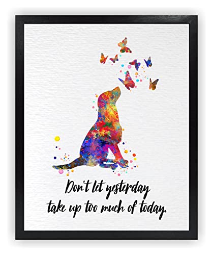Dignovel Studios DN784 Kunstdruck-Poster, Motivation, inspirierend, Weisheit Don't Let Yesterday Take Up Too Much of Today, 20,3 x 25,4 cm Cover