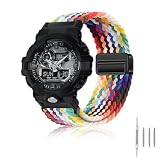 SUGARJAR Cinturino Nylon Elasticizzato Per Casio GA2100/GA100/GA700/DW5600