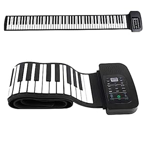 88 toetsen oprolbare digitale piano, draagbaar oprolbaar toetsenbord met pedaal Handrol draagbare piano voor kinderen…