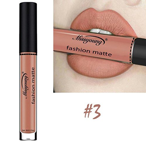Preisvergleich Produktbild ESAILQ 8ml Flüssige Lippenstift Feuchtigkeitscreme Langlebig wasserdicht Samt Lippenstift Kosmetik Schönheit Make up 12 Farbe (C)