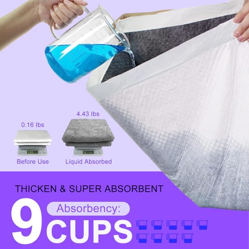 Image of Boscute Lavender Scented Thicken 6 Layers Heavy Absorbent 30 inchx36 inch Pet Training Dog Pee Pads, Extra Large Polymer Leak-Proof Quick Dry Puppy Pee Pads, Disposable Pee Pads for Dogs Cats Rabbit 100Counts