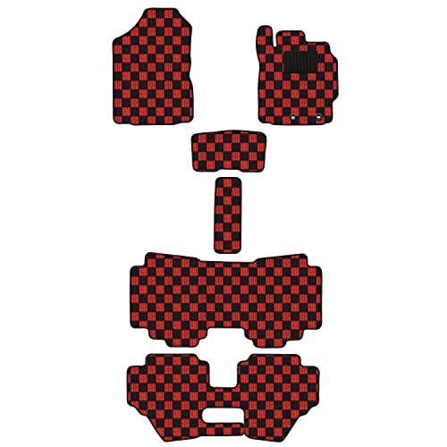 Aviles シエンタ 170系 6人 7人 フロアマット【16色から選択】(2:6人/7人乗り ガソリン,12:BIGチェック × レッド)