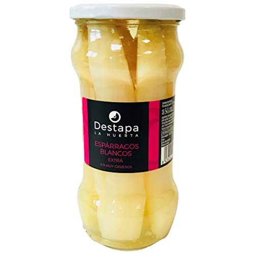 DESTAPA LA HUERTA espárragos blancos 6/9 piezas frasco 325 gr
