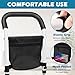 Inlisy Adjustable Stand Assist - Canes for Women for Stability, Parkinson's & Handicap Independent Living Support, Stability Stand Aid with EVA Foam & Storage, Black