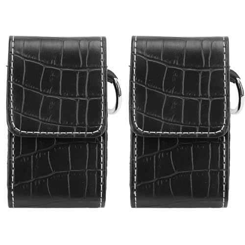 2 piezas de oximérez estuche de oxímetro PU cuero portátil anti -choque de choque