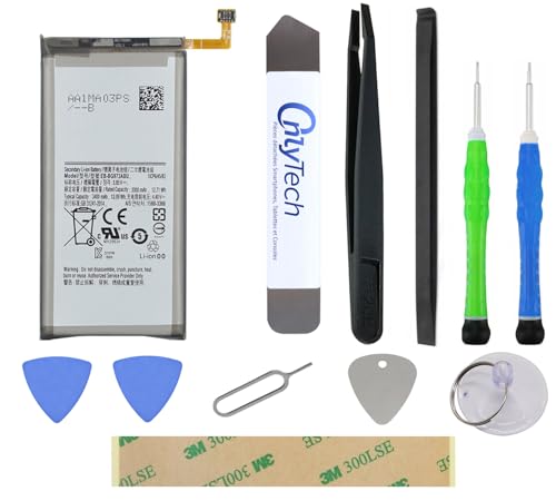 OnlyTech - Kit de réparation Batterie pour Samsung Galaxy S10 4G SM-G973-3400mAh - avec 10 Outils et Adhésif