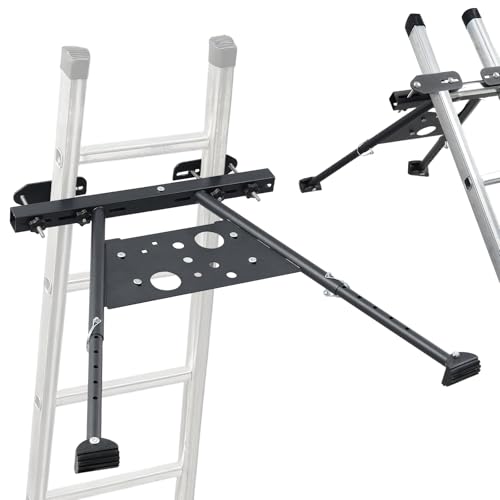 Ladder Stabilizer Safe and Reliable Ladder Standoff for Roof & Gutters Non-Slip Rubber Base Pad Adjustable Length 22-29.5 Inch Ladder Stabilizer Aviation-Grade Material 300 lbs Weight Capacity