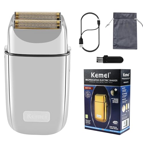 KEMEI KM-TX1 Cordless Metal Double Foil Shaver