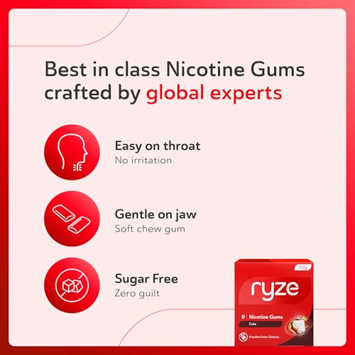 Image of RYZE Nicotine Gum Variety /Trial Pack, 36 Count - (4 Flavors*9 Gums each) | Frosty Mint, Cola, Fresh fennel, Fruit blast