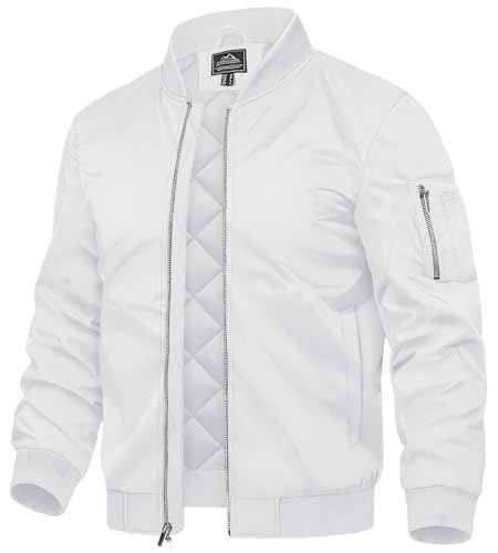 TACVASEN Mens Bomber Jackets Diamond Quilted...