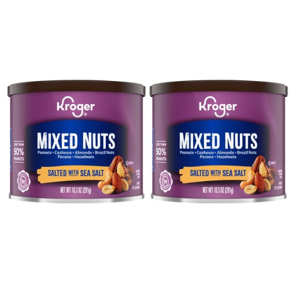 Salted with Sea Salt Mixed Nuts 10.3 oz PACK OF 2